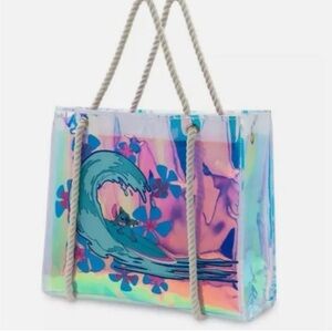 Disney Silver and Blue Holographic Tote Bag
